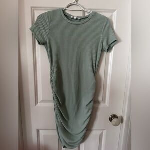 Mint Green Ribbed Dress